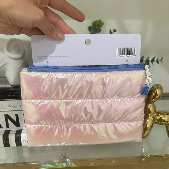 Iridescent Puffy Cosmetic Pouch - Picture 7 of 9